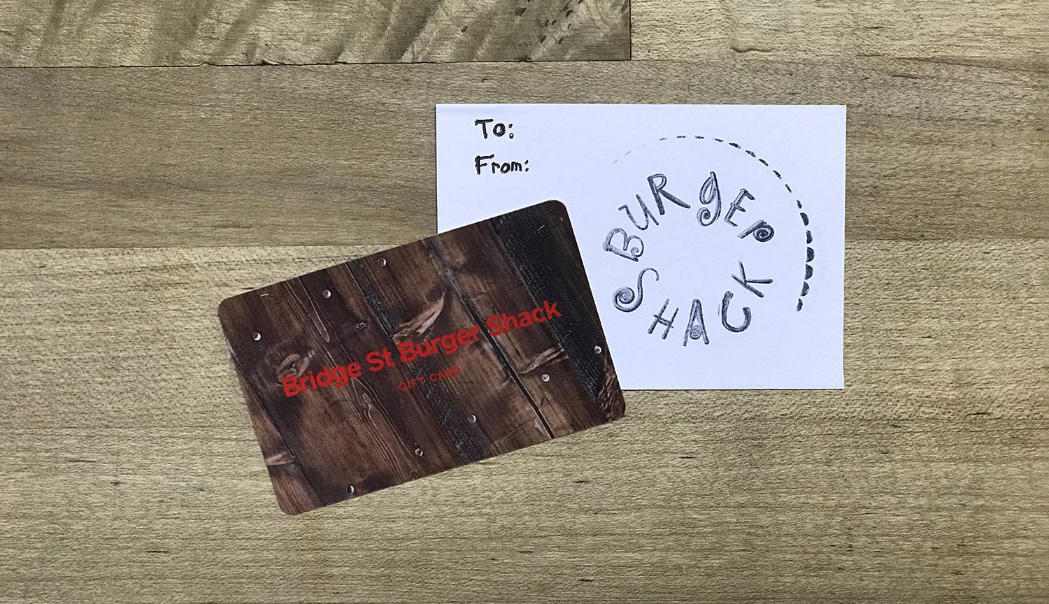 Burger Shack Gift Cards and Merhandise